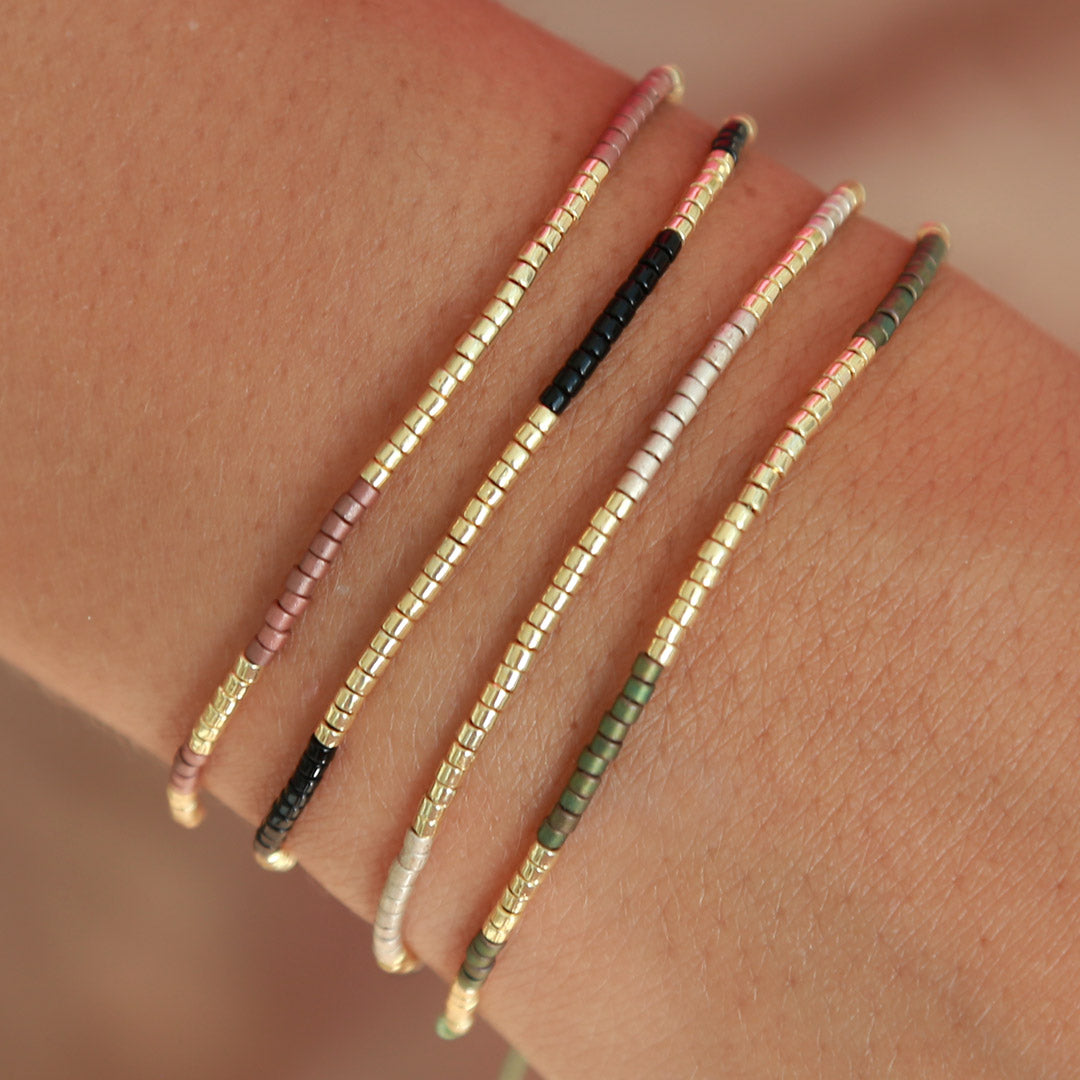 Miyuki bracelet champagne gold