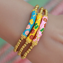 Armband gypsy blume rosa