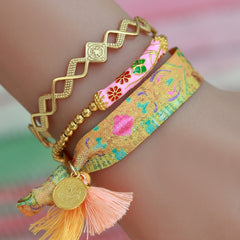 Armband gypsy blume rosa