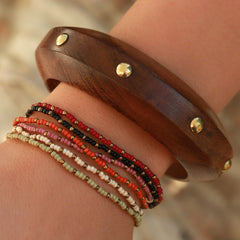 Armreif aus Mangoholz