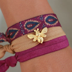 Ibiza elastiekjes Burgundy bee