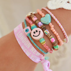 Armband smiley stone