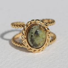 Gouden ring African Turquoise