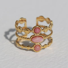 Goldener Ring mit Rosenpunkten