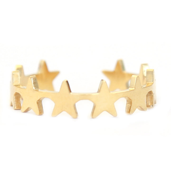 Gold ring stars