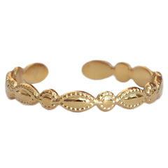Gouden ring rond met dots