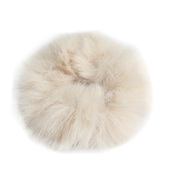 Scrunchie faux fur creme mini