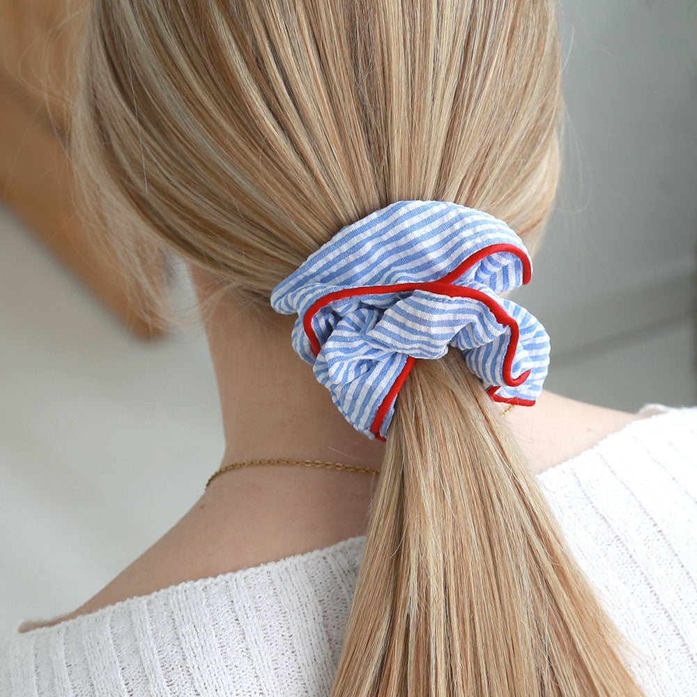 Scrunchie gestreifter pyjama