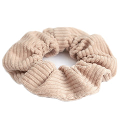 Scrunchie beige rib