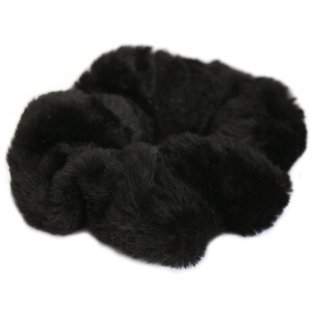 Scrunchie fluffy black
