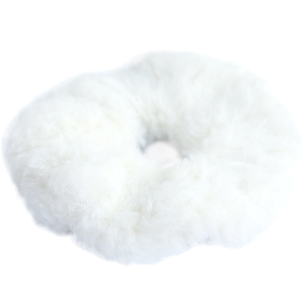 Scrunchie fluffy white
