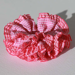 Scrunchie ruit roze