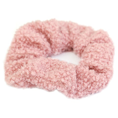 Coletero rosa de peluche