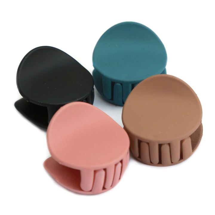 Hair clip mini round set of 4