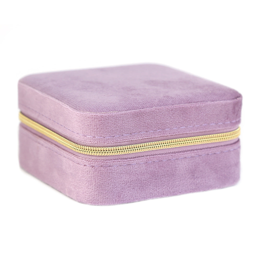 Jewelry box velvet lilac