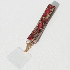 Telephone cord Las Dalias Burgundy