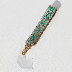 Telephone cord Las Dalias turquoise