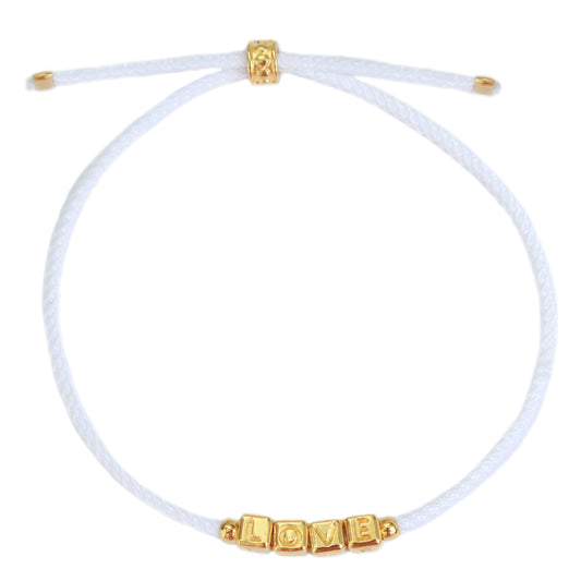 The love bracelet gold white 1080