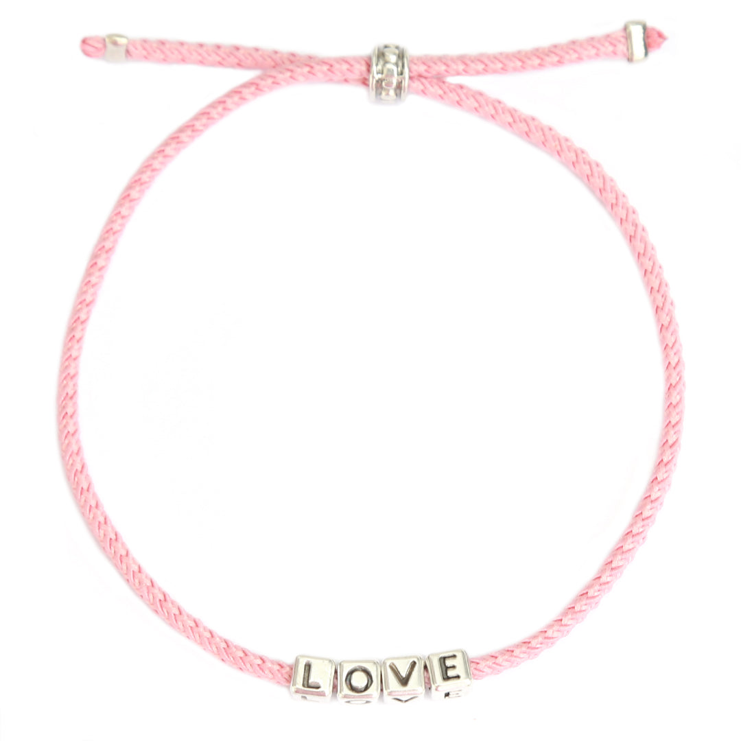 The love bracelet silver pink