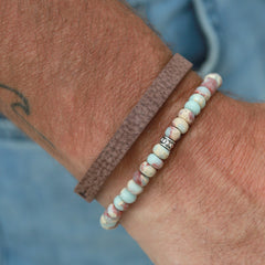 Brazalete azul hielo para hombre
