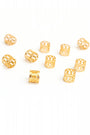Hair jewel beads silver
