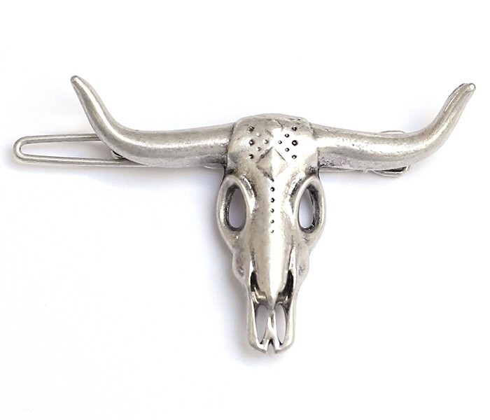 Silver hair clip buffalo