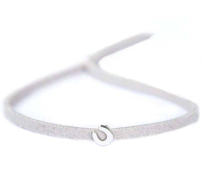 Bracelet for good luck - light grey