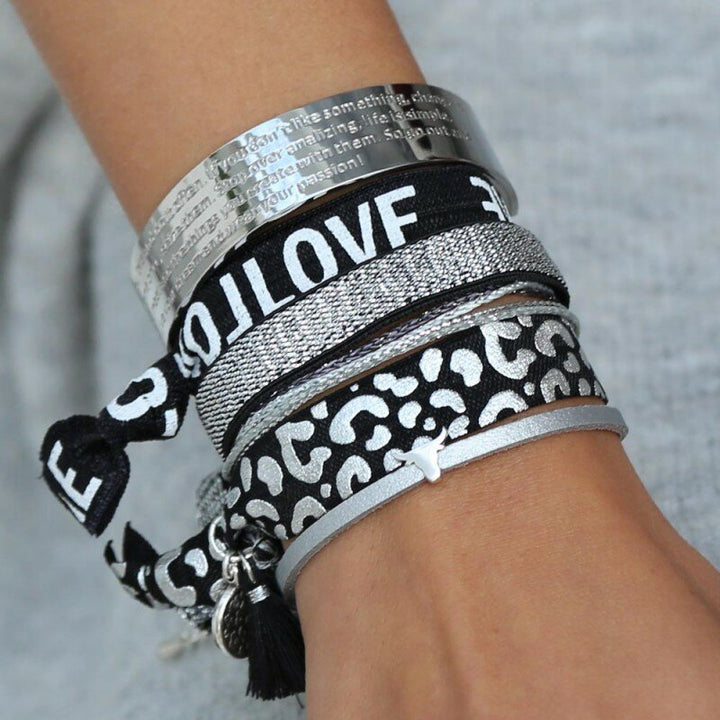 Bracelet en argent motivation