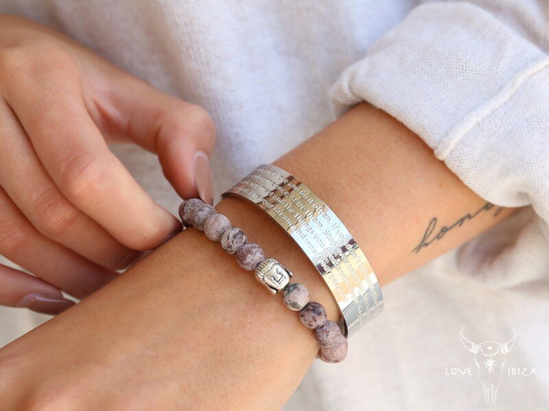 Bracelet en argent motivation