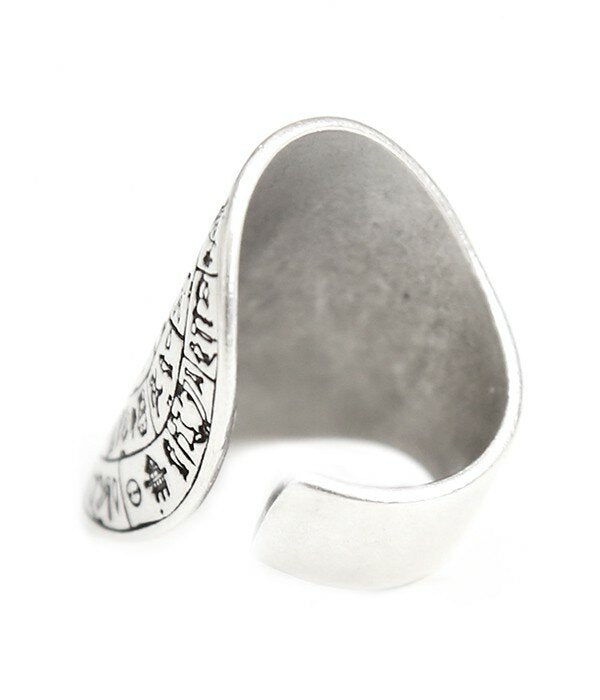 Silver ring hieroglief