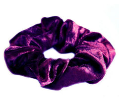 Velvet scrunchie purple
