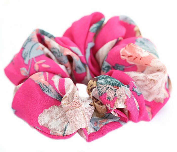 Scrunchie flower pink