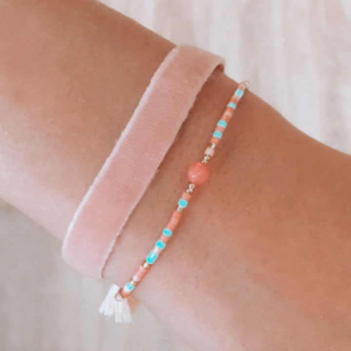 Miyuki bracelet pink