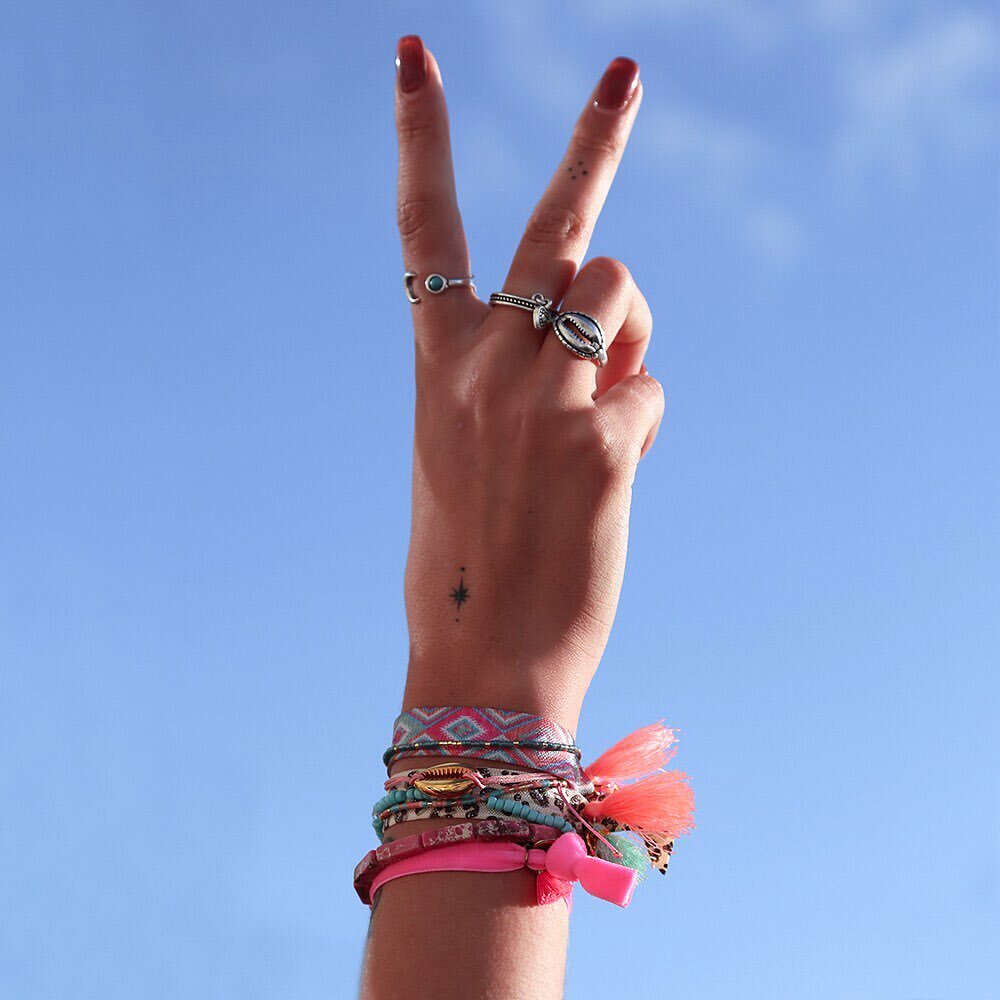 Bracelet coquille corail or