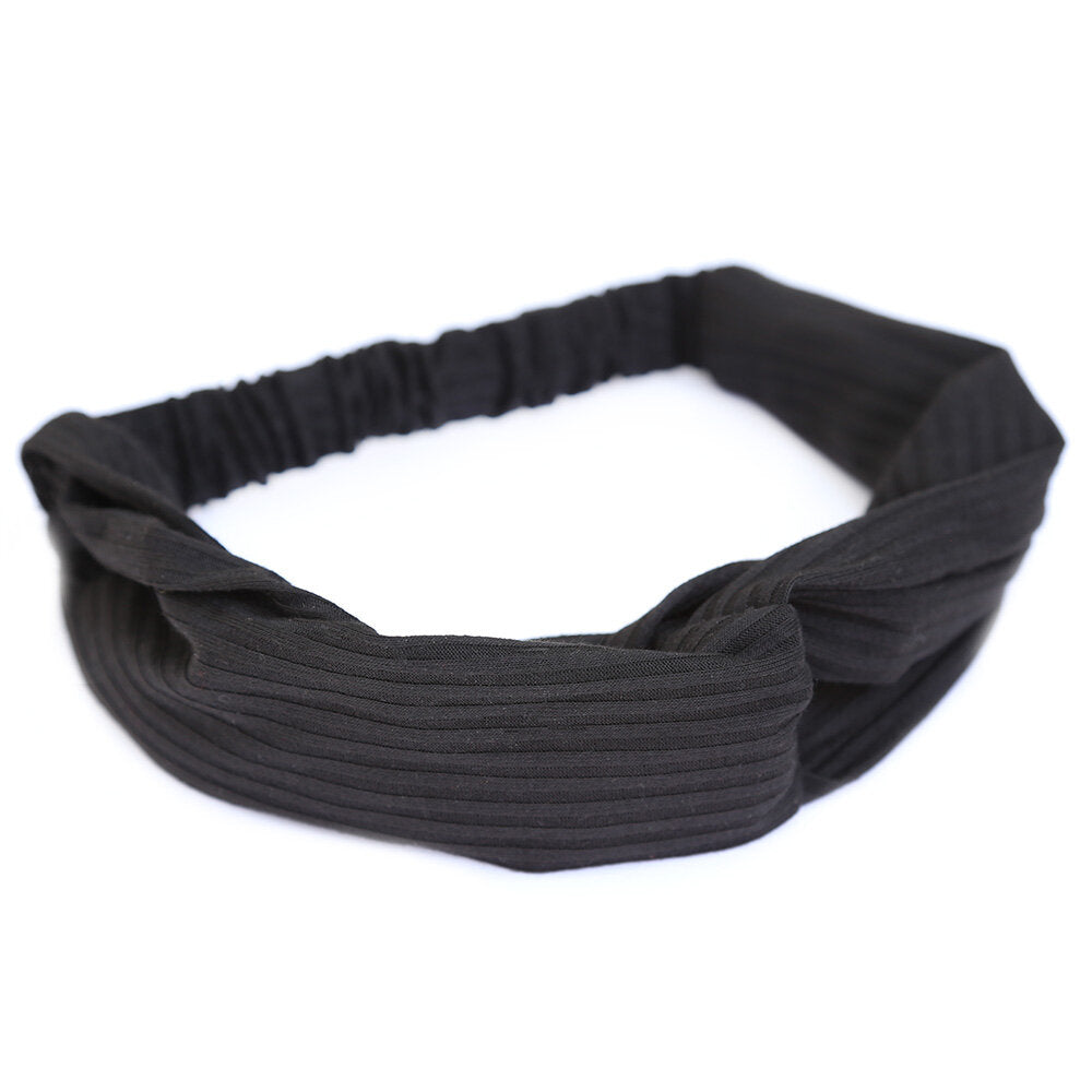 Haarband jersey schwarz