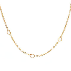 Gouden ketting little heart