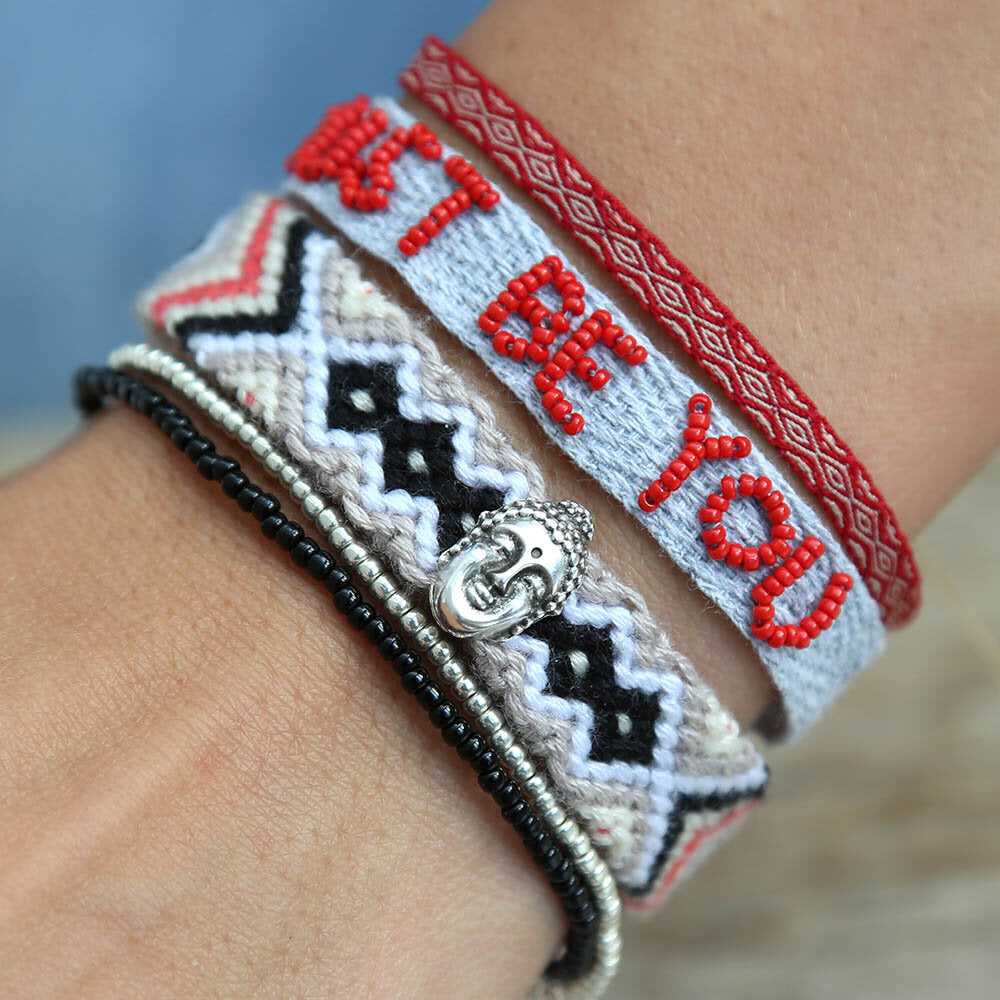 Just be you and Live your dream set of 2 bracelets