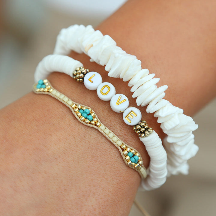 Bracelet miyuki Ibiza beige