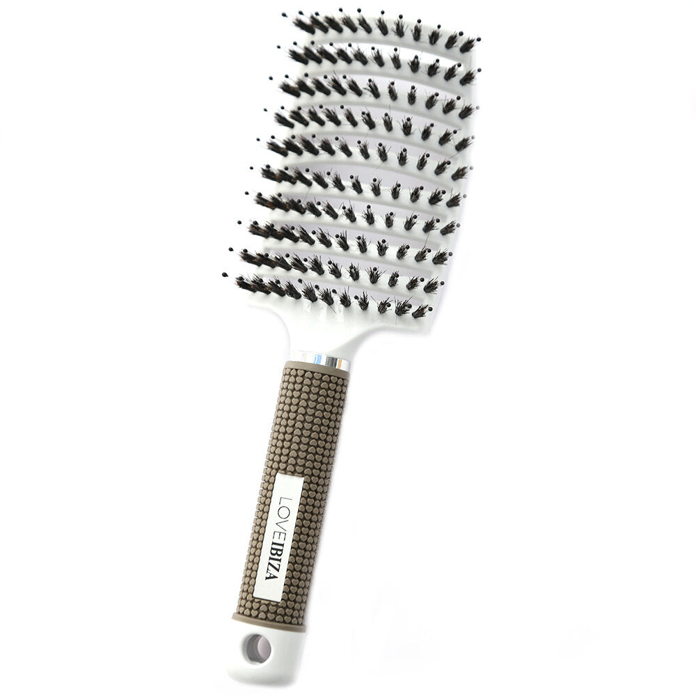 Anti-tangle hairbrush white