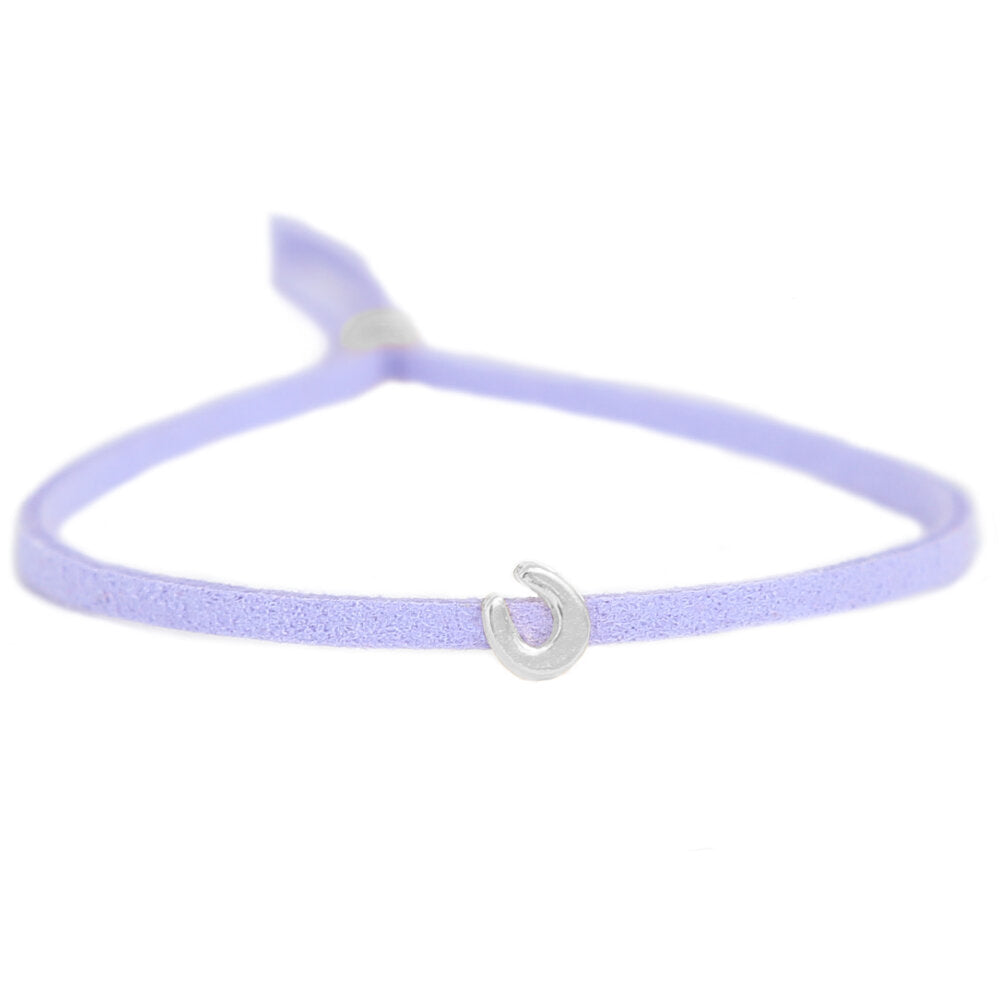 Bracelet for good luck - lilacs argent
