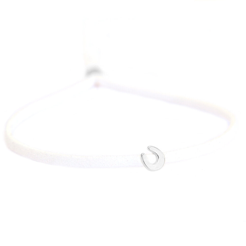 Armband for good luck - white silver