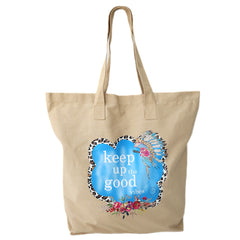 Canvas tas keep up the good vibes
