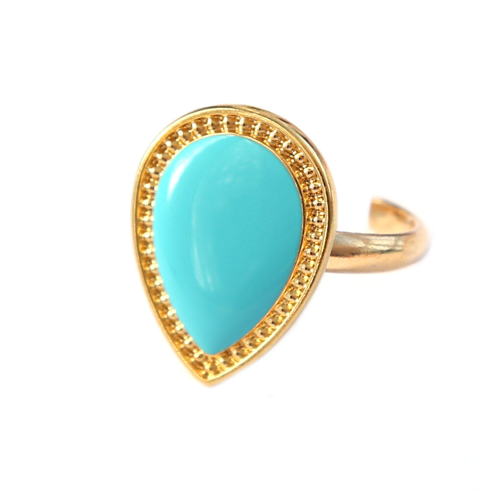 Bague versailles turquoise or