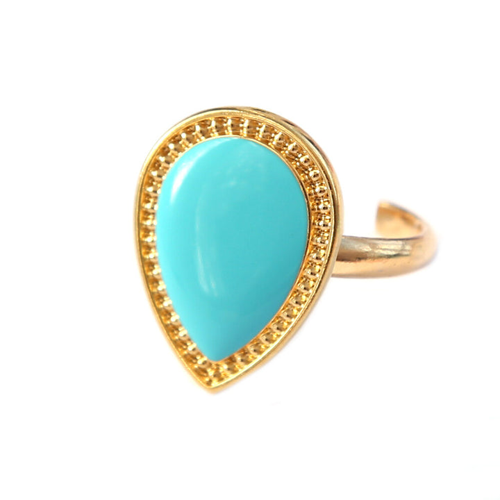 Ring versailles turquoise gold