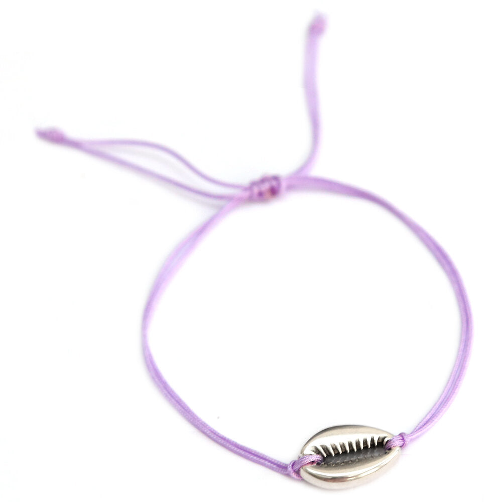 Bracelet lilac silver shell