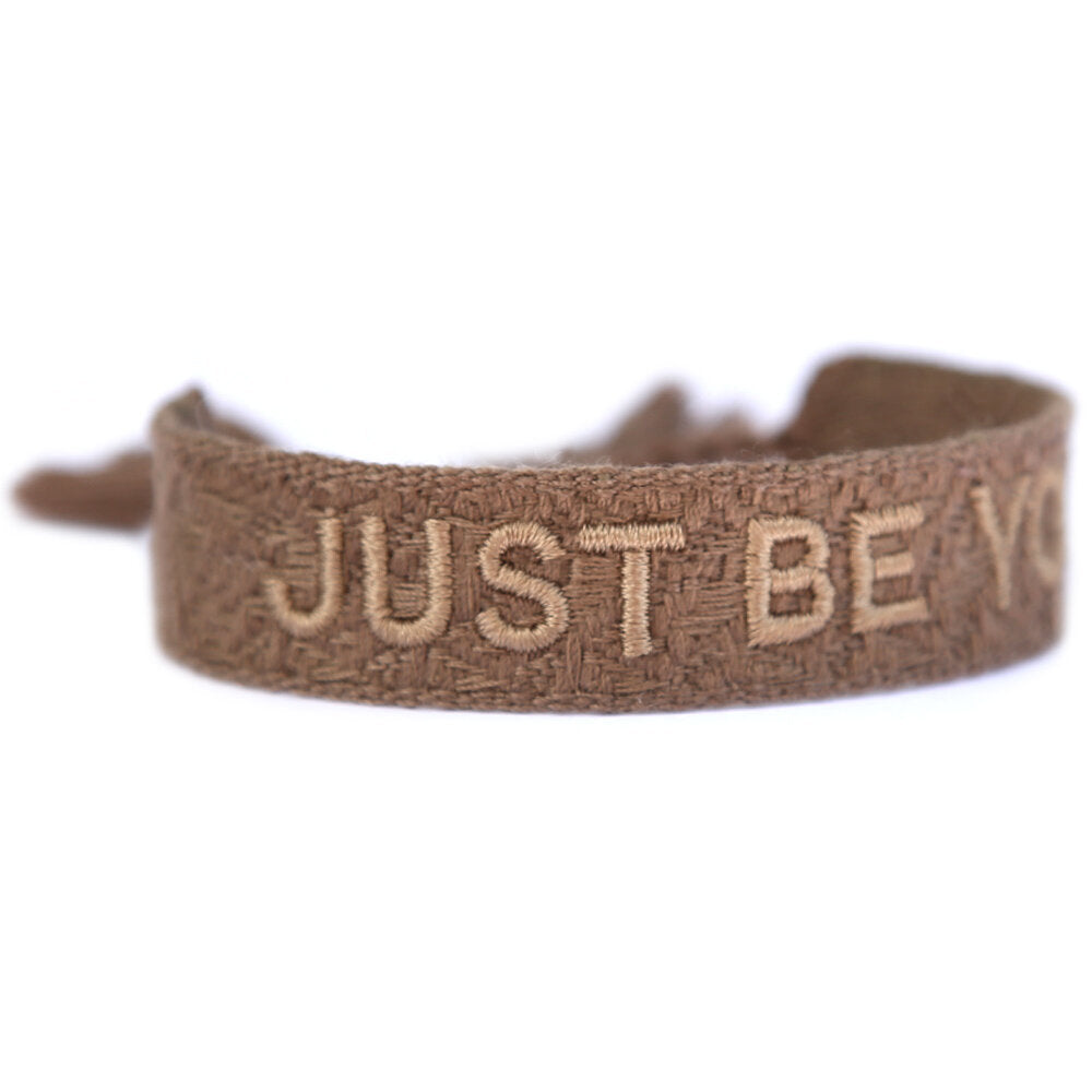 Woven bracelet just be you taupe