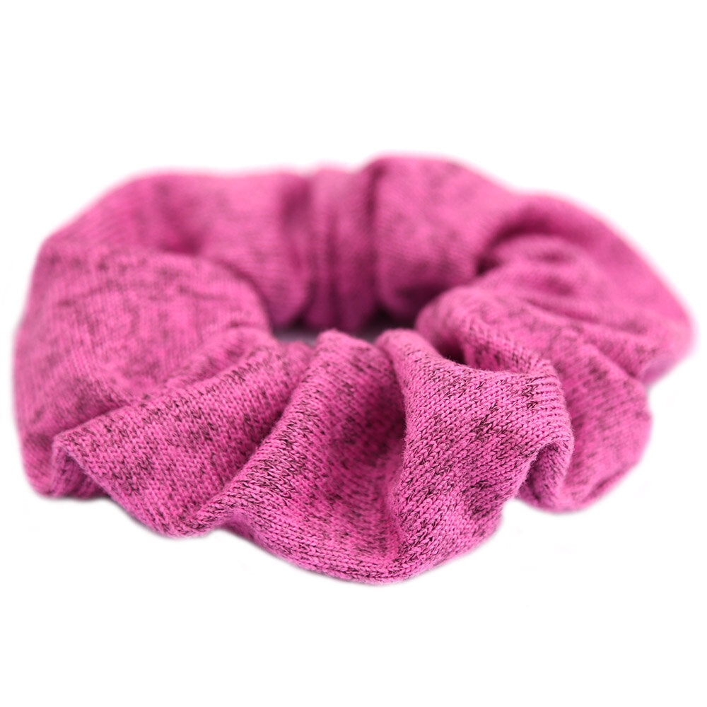 Scrunchie knitted pink melee