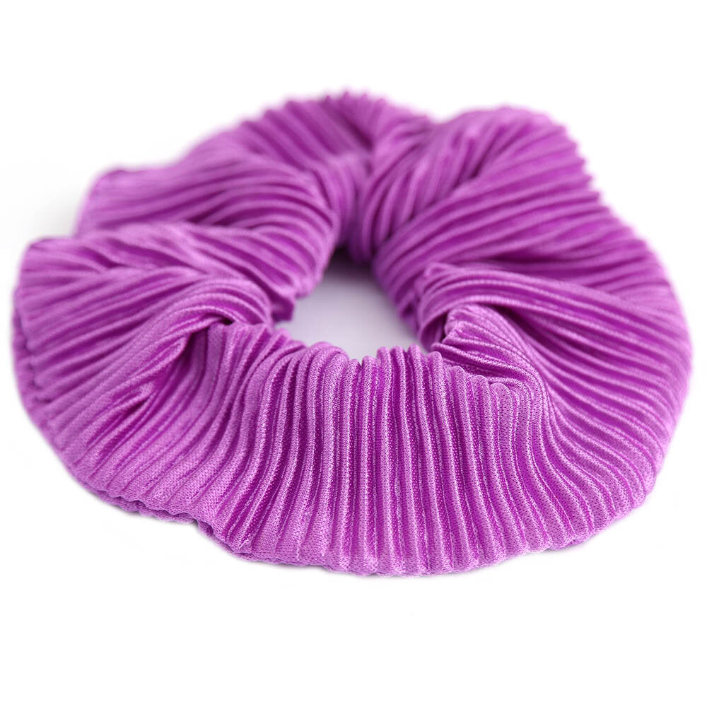 Scrunchie plisse purple