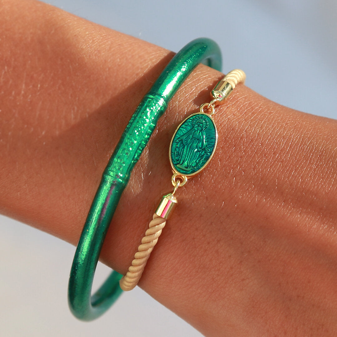 Bracelet Madonna emerald