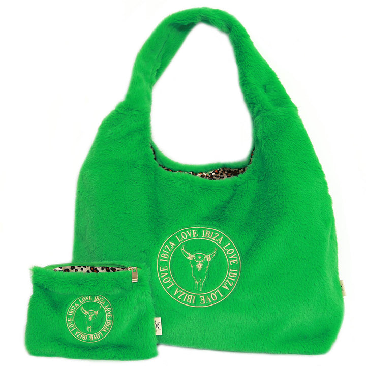 Bag it's so fluffy green - incl. bag in bag